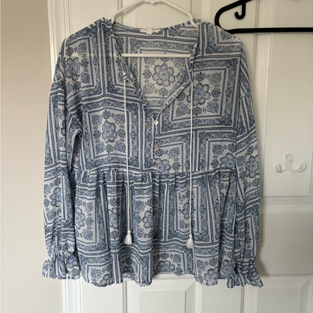 Blu Pepper Ruffled Blouse